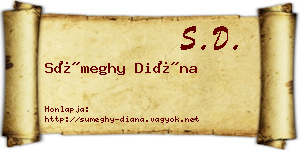 Sümeghy Diána névjegykártya