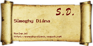 Sümeghy Diána névjegykártya